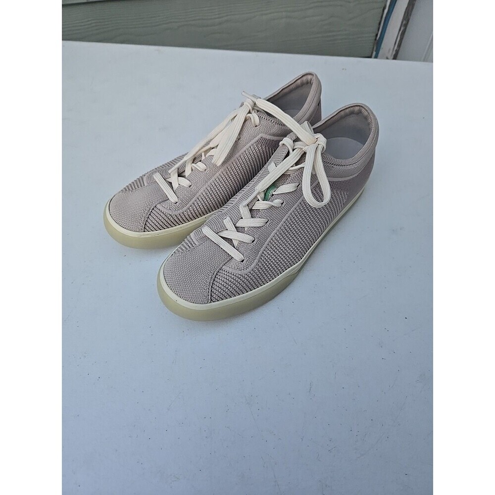 Rothy's The Lace Up Knit Sneaker Storm Gray Women's Casual Shoes Sz 9